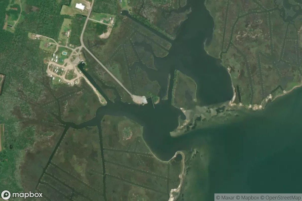 Satellite view of Cedar Creek Marina