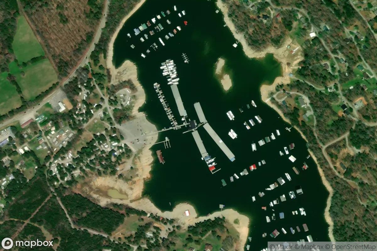 Satellite view of Cedar Grove Marina