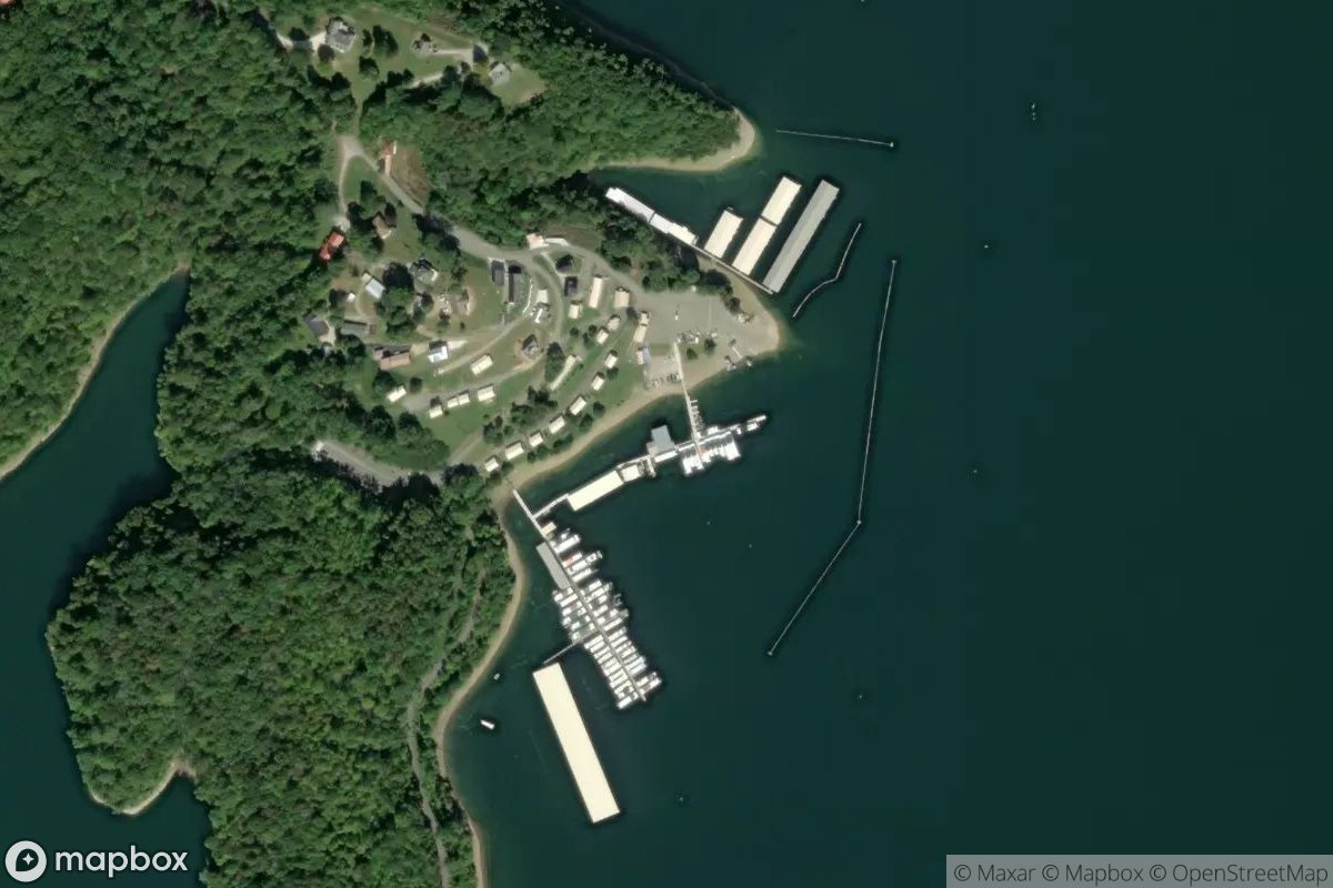 Satellite view of Cedar Hill Marina