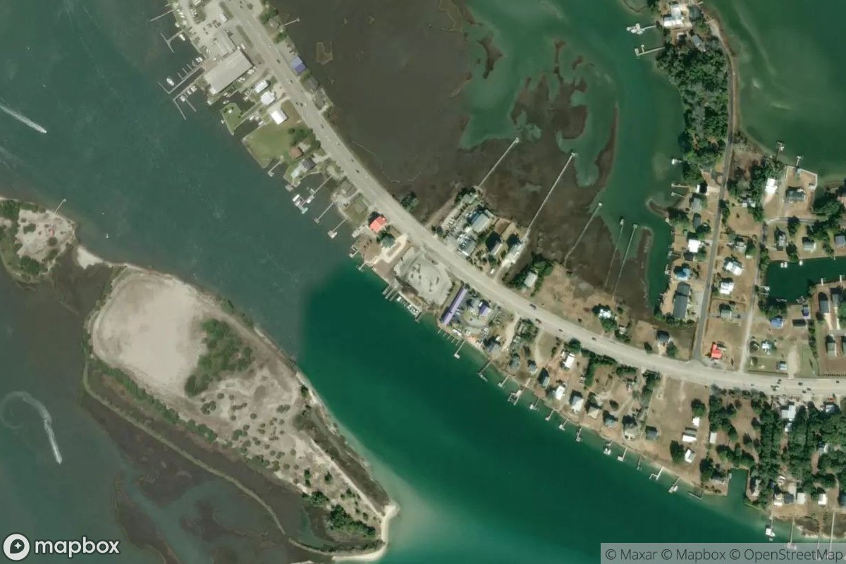Satellite view of Cedar Point Boating Access Area