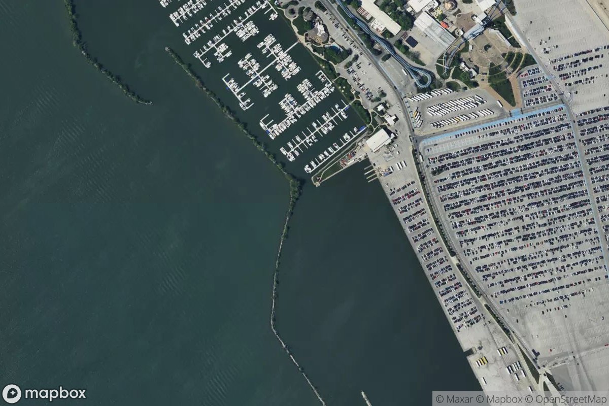 Satellite view of Cedar Point Marina