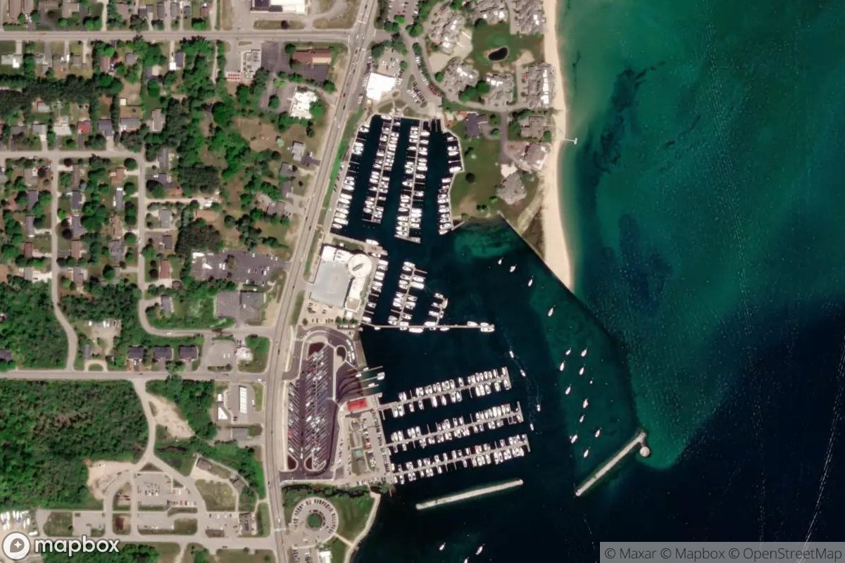 Satellite view of CenterPointe Marina