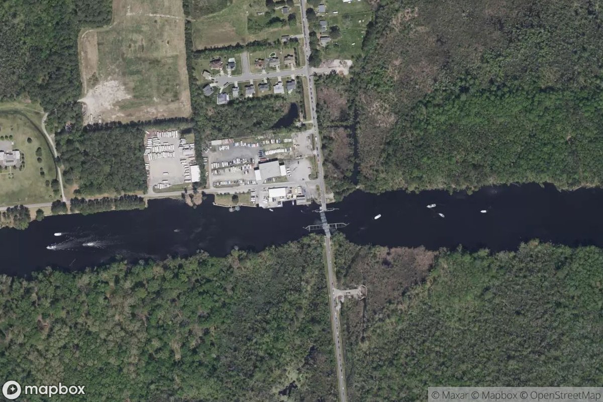 Satellite view of Centerville Waterway Marina