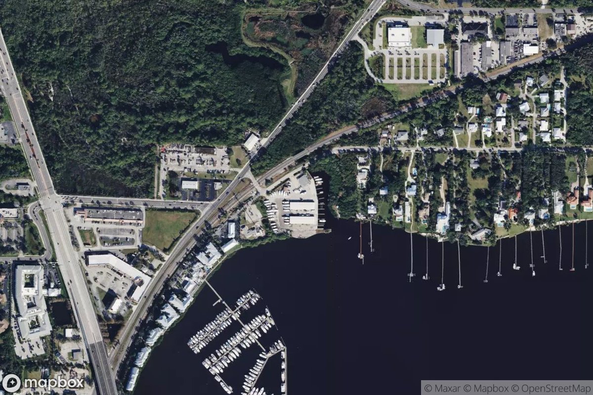Satellite view of Central Marine Marina