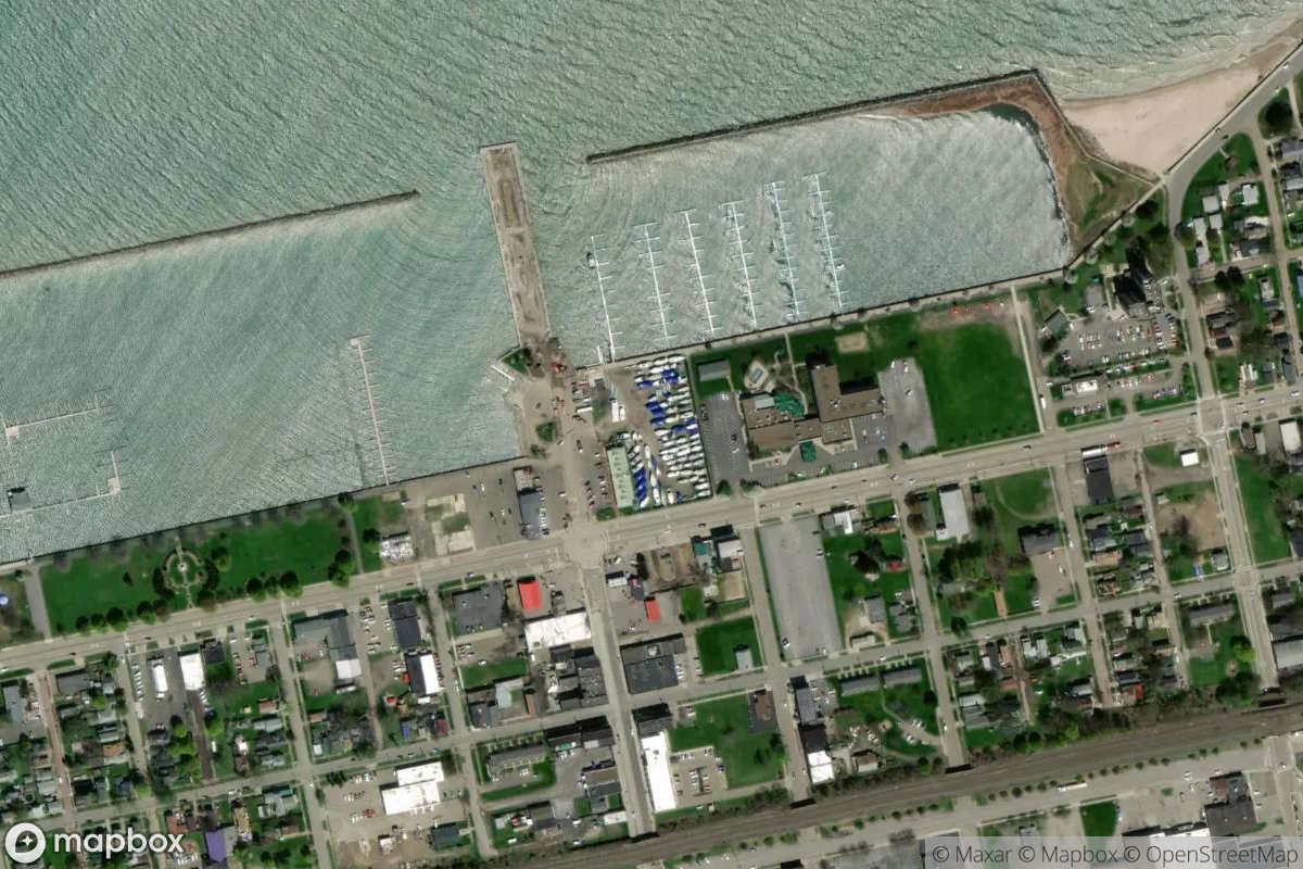 Satellite view of Chadwick Bay Marina