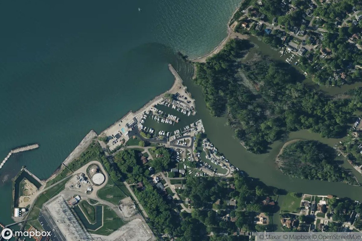 Satellite view of Chagrin Lagoons Yacht Club