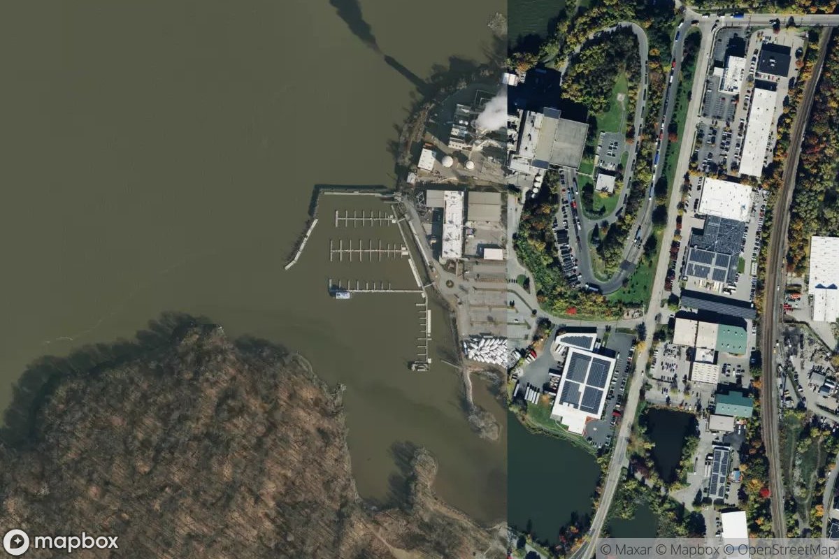 Satellite view of Charles Point Marina