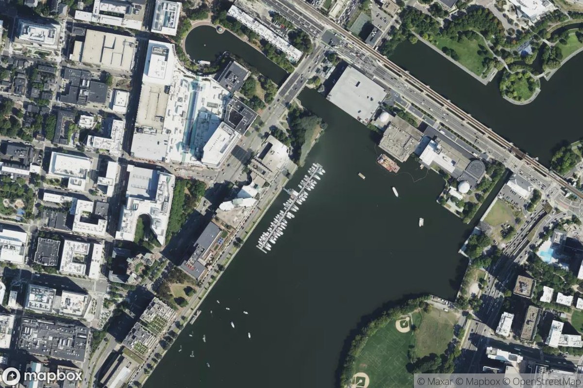 Satellite view of Charlesgate Yacht Club