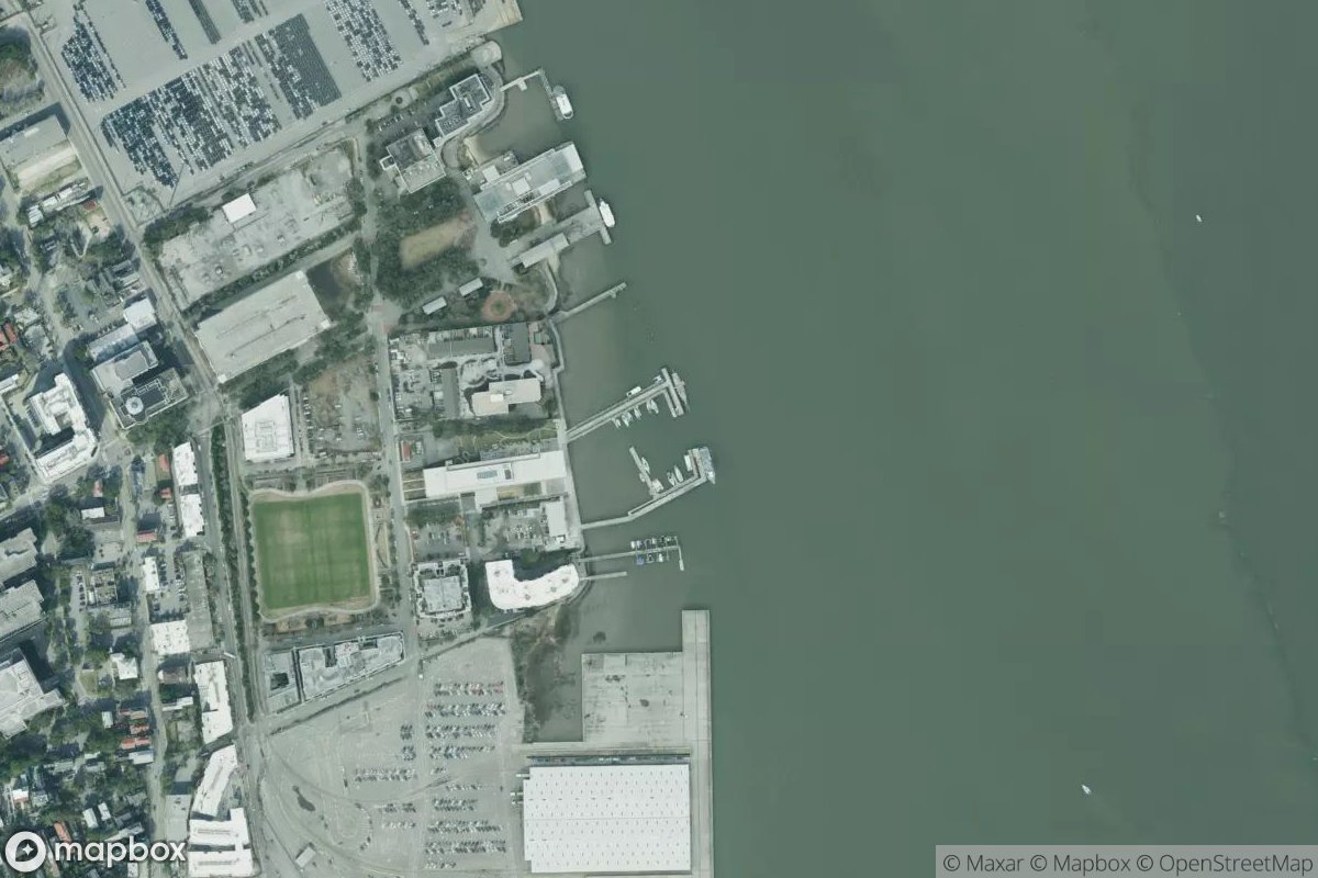Satellite view of Charleston Maritime Center