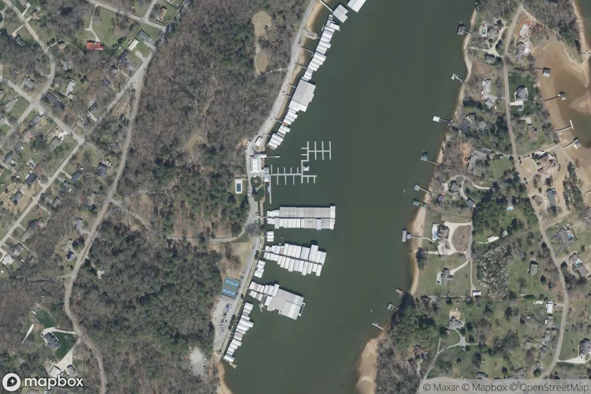 Satellite view of Chattanooga Yacht Club