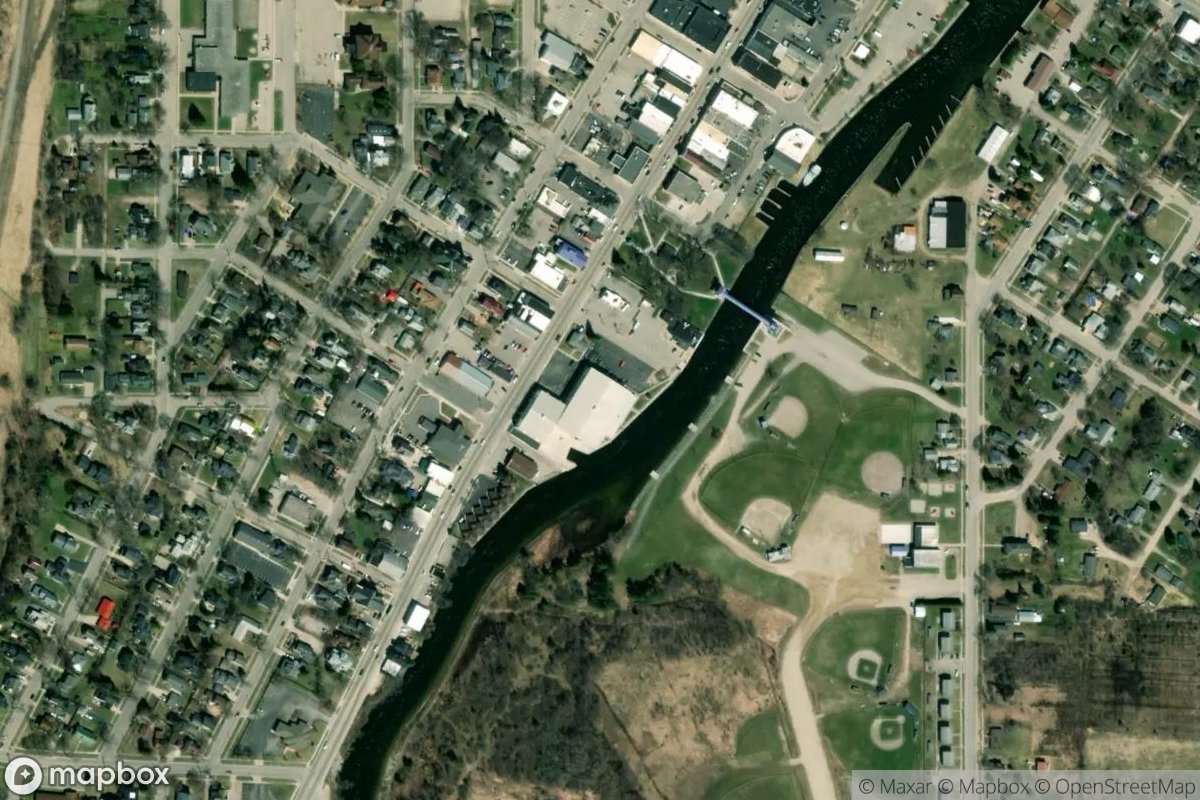 Satellite view of Cheboygan Village Marina