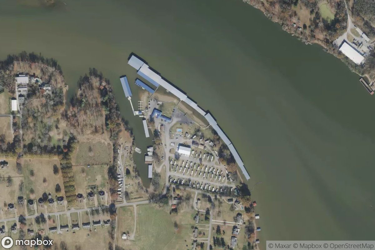 Satellite view of Cherokee Marina & Campground