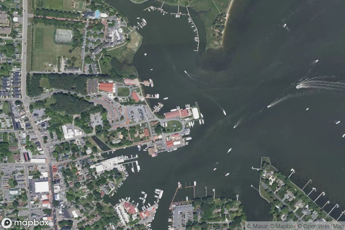 Satellite view of Chesapeake Bay Maritime Museum