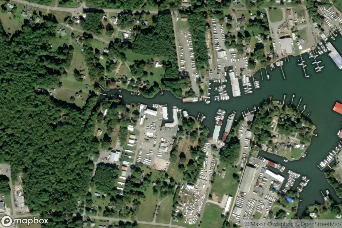 Satellite view of Chesapeake Cove Marina