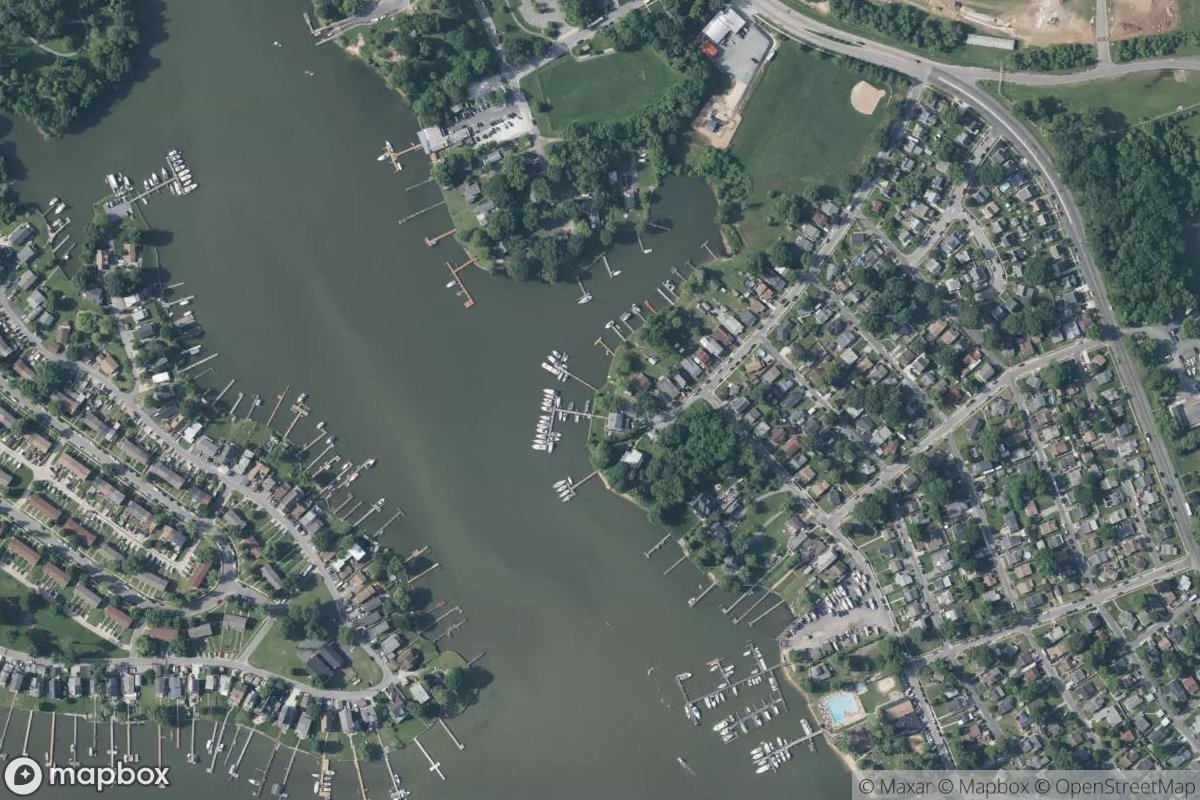 Satellite view of Chesnut Cove Marina