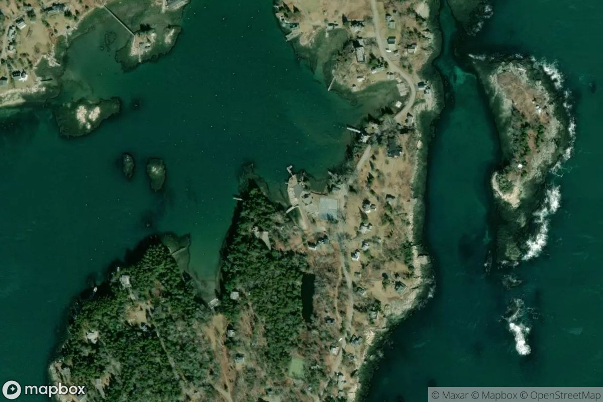 Satellite view of Christmas Cove Yacht Club