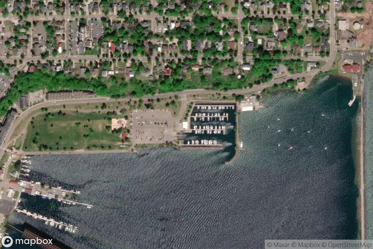 Satellite view of Cinder Pond Marina