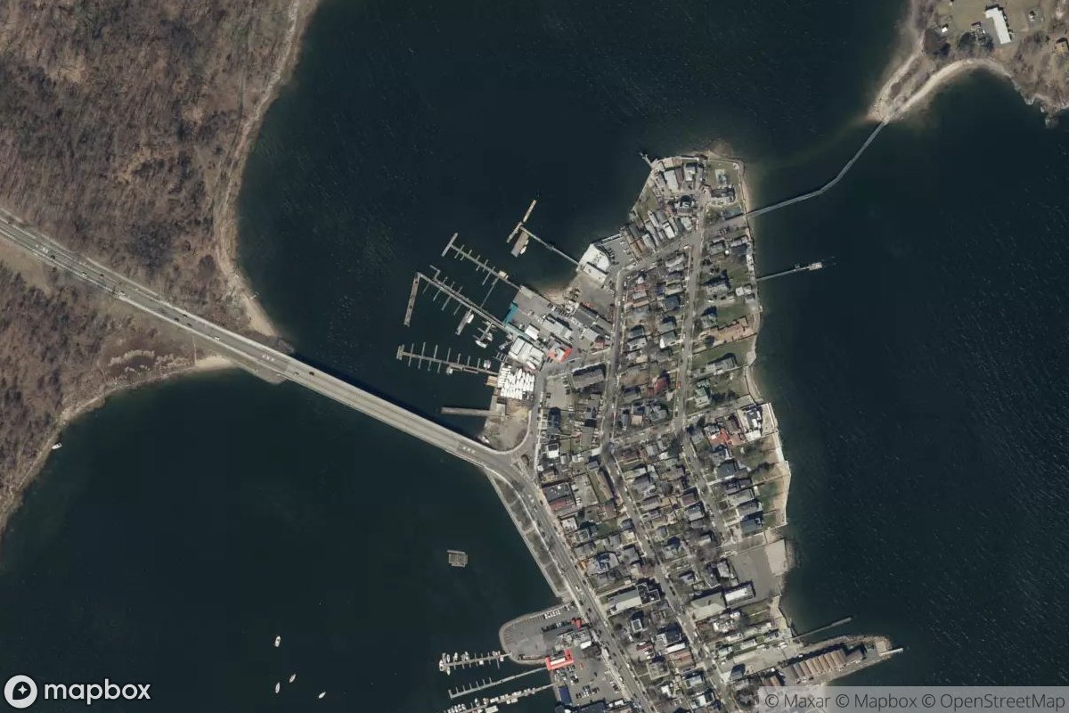 Satellite view of City Island Yaht Sales & Marina