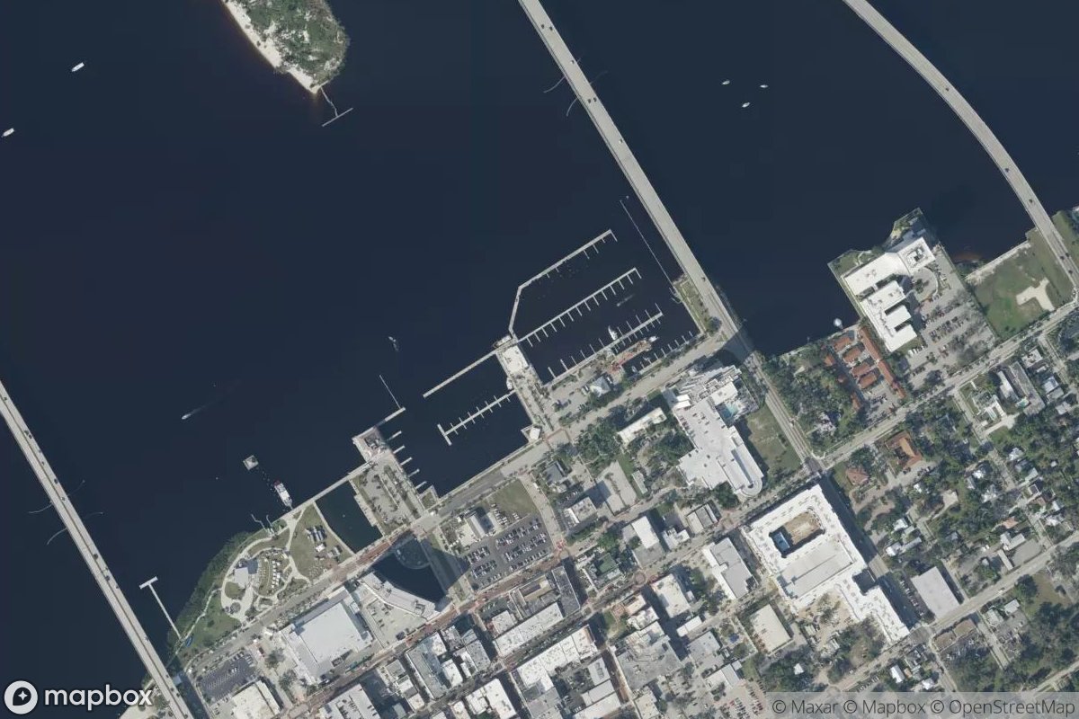 Satellite view of City of Fort Myers Yacht Basin