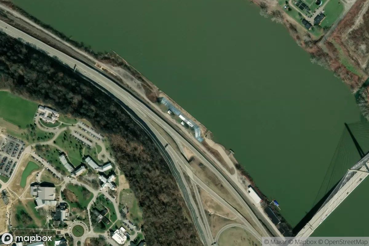 Satellite view of City of Steubenville Marina