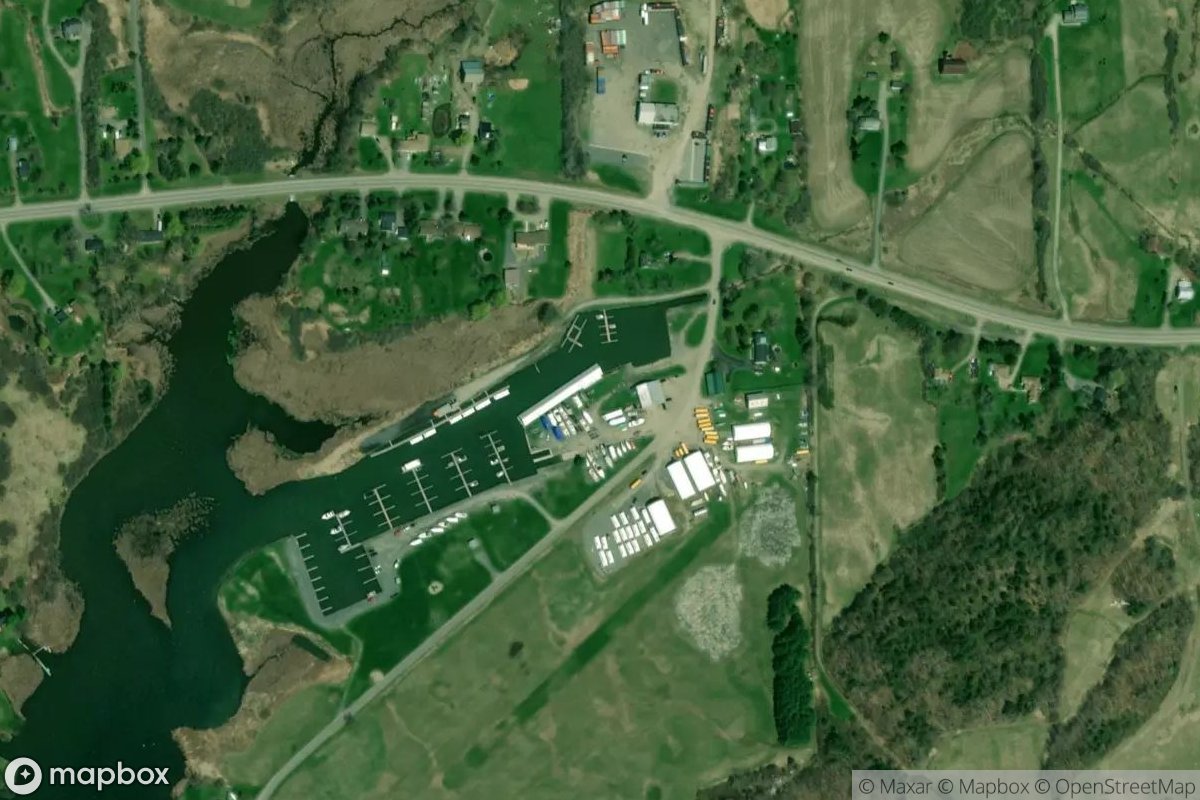 Satellite view of Clark's Marina