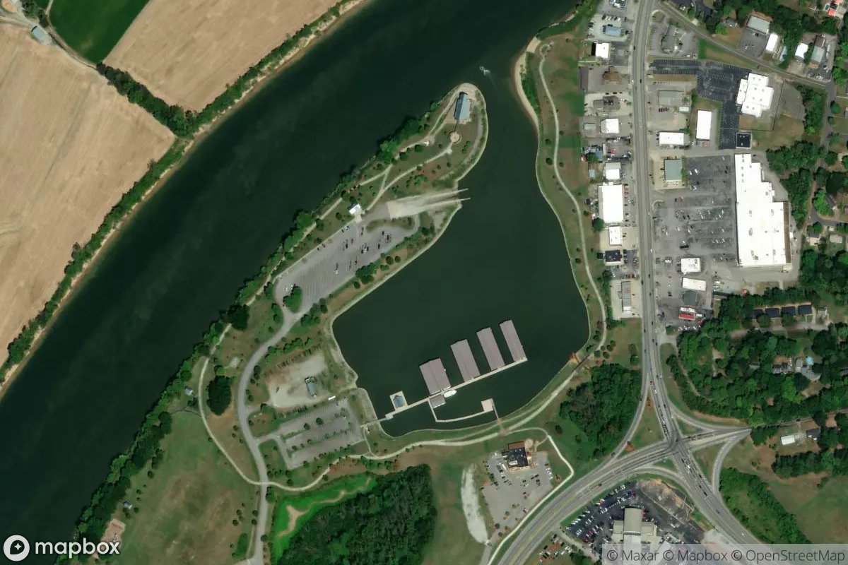 Satellite view of Clarksville Marina