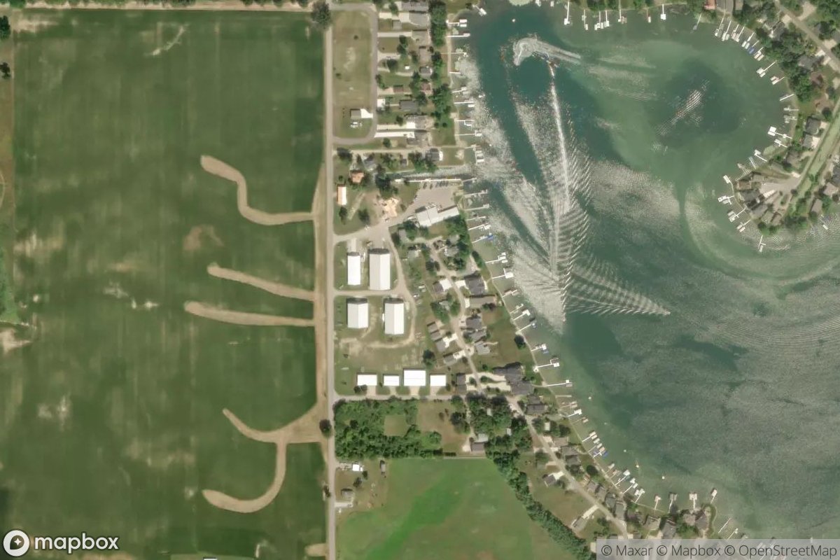 Satellite view of Clear Lake Marina