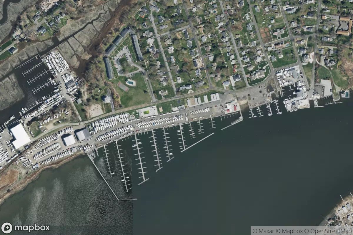 Satellite view of Clinton Town Docks