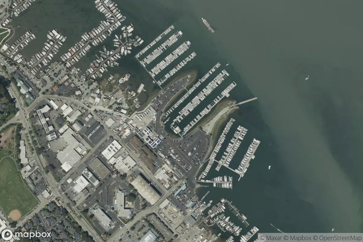 Satellite view of Clipper Yacht Harbor