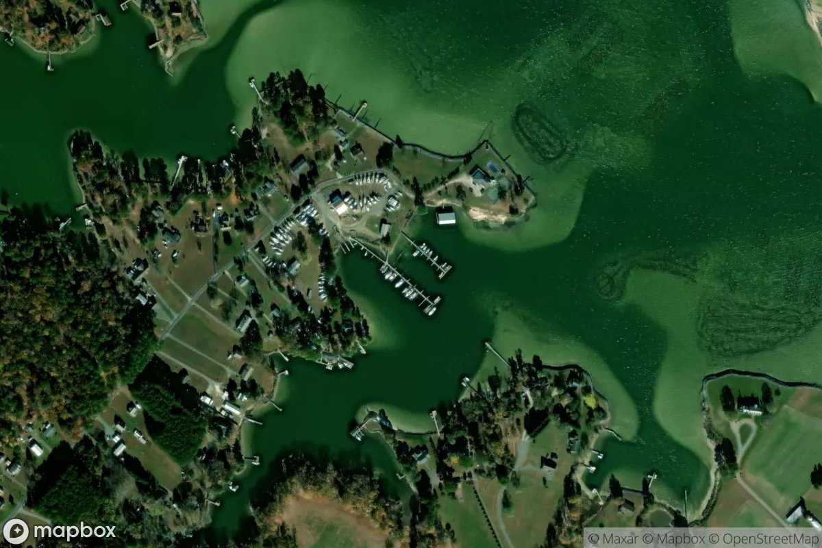 Satellite view of Coan River Marina