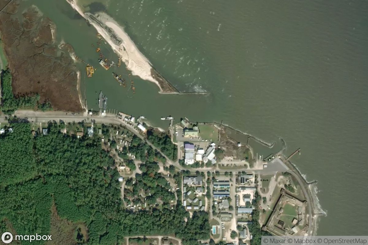 Satellite view of Coast Guard Basin