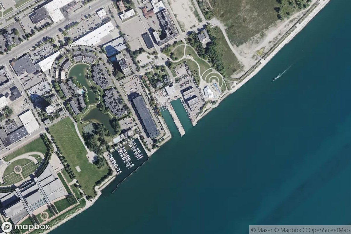 Satellite view of Coast Guard Basin