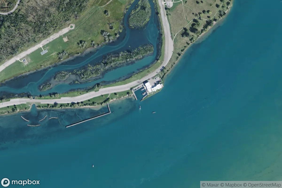 Satellite view of Coast Guard Basin