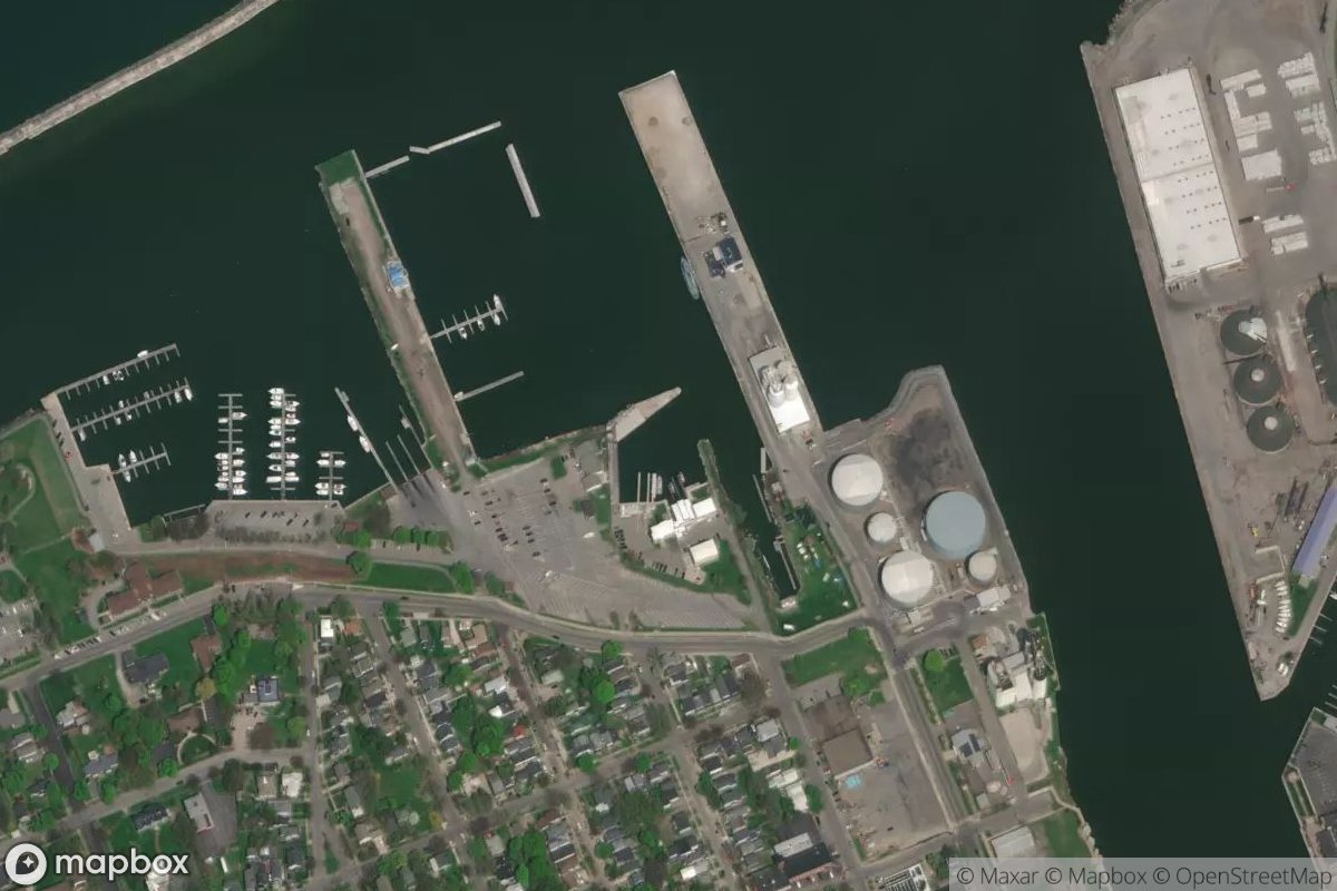 Satellite view of Coast Guard Basin