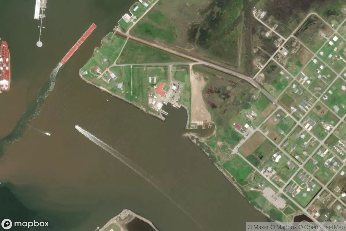 Satellite view of Coast Guard Basin