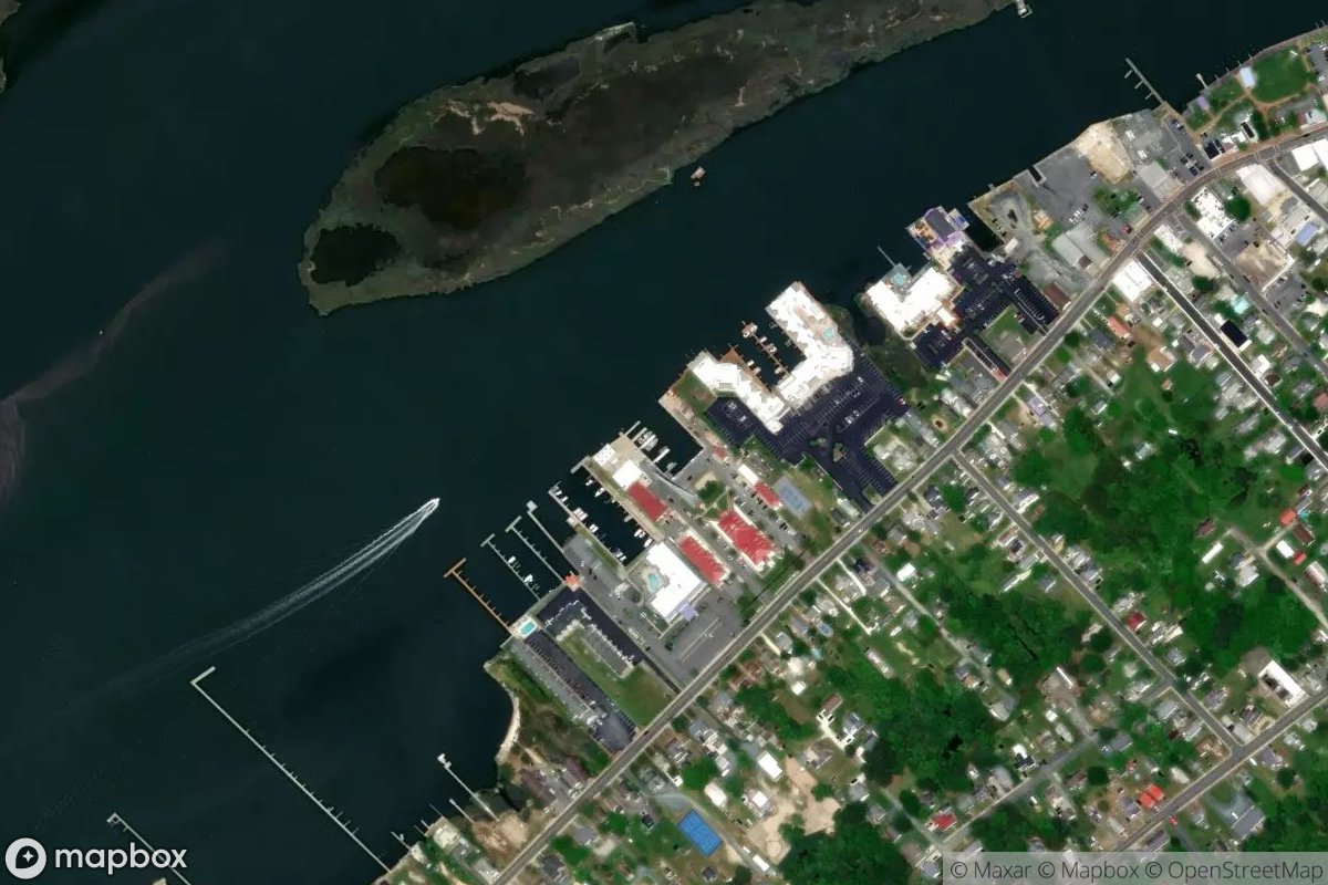 Satellite view of Coast Guard Basin