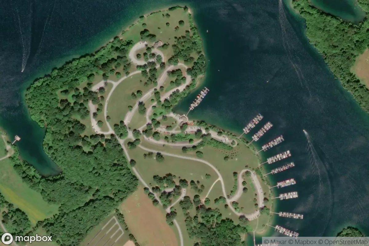 Satellite view of Codorus State Park Marina