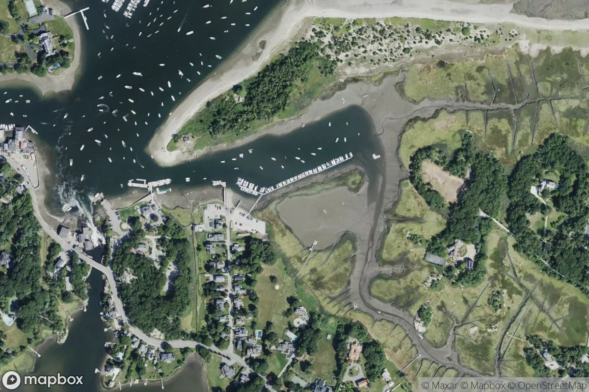 Satellite view of Cohasset Harbor Marina