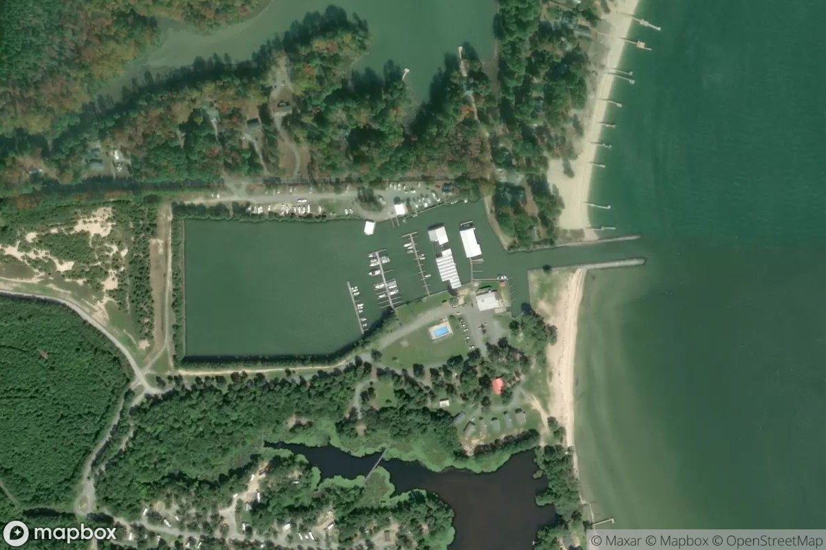 Satellite view of Coles Point Marina