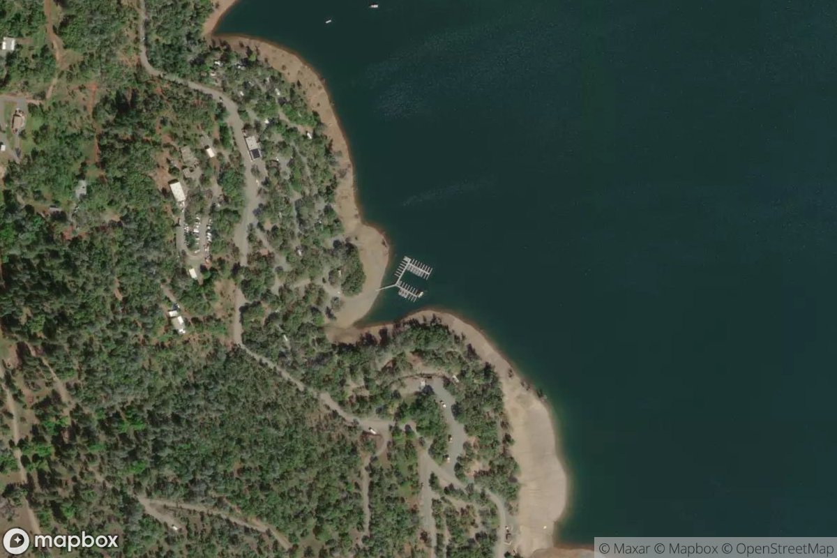 Satellite view of Collins Lake Marina