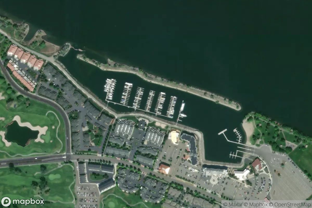 Satellite view of Columbia Point Marina