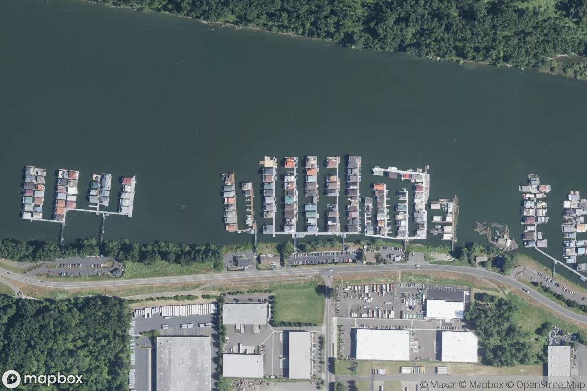 Satellite view of Columbia Ridge Marina