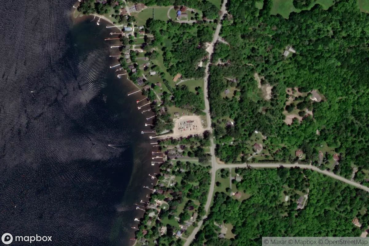 Satellite view of Conesus Lake Boat Launch