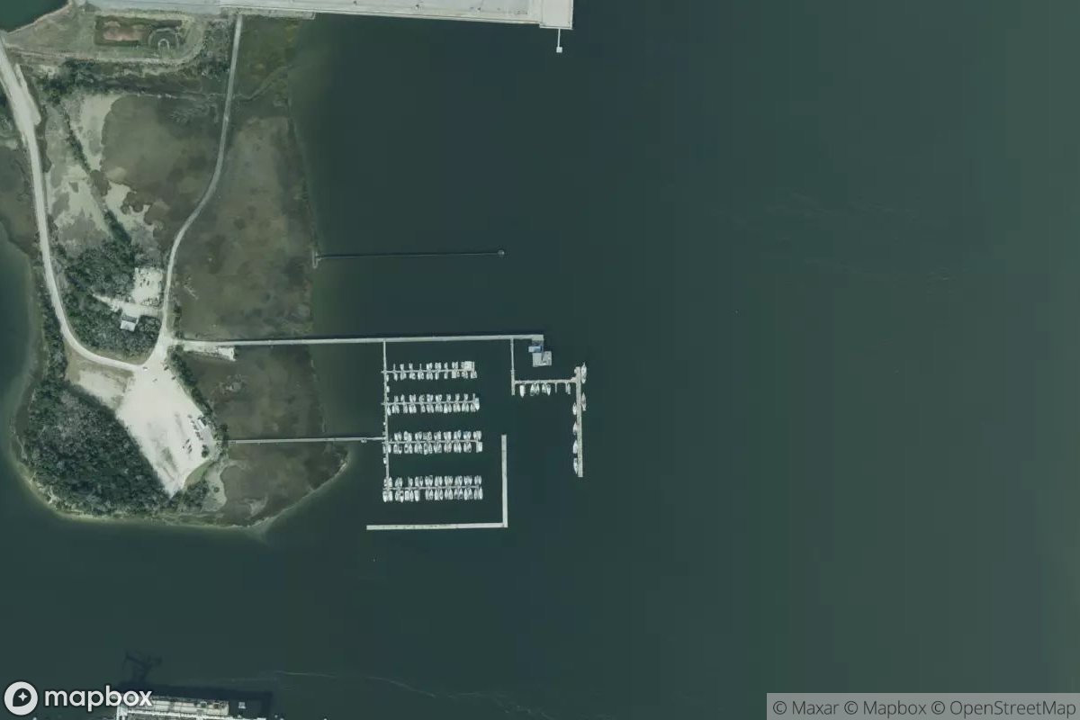 Satellite view of Cooper River Marina