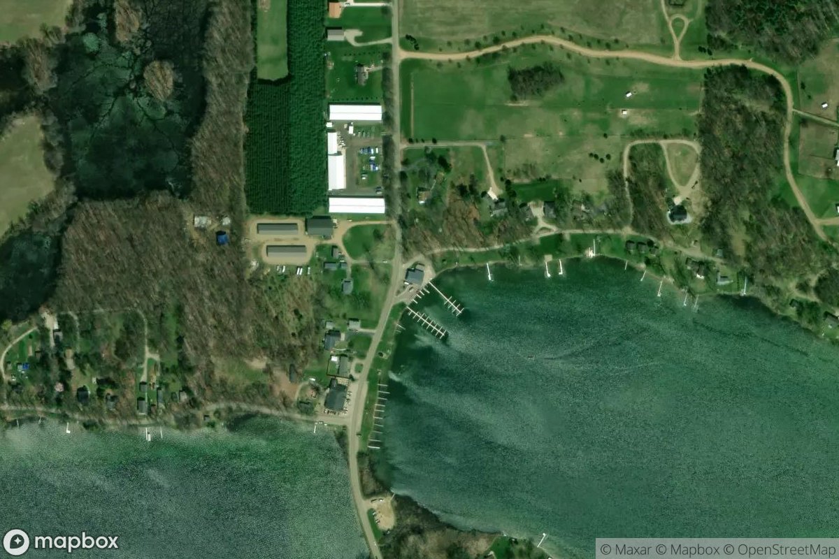 Satellite view of Corey Lake Marina