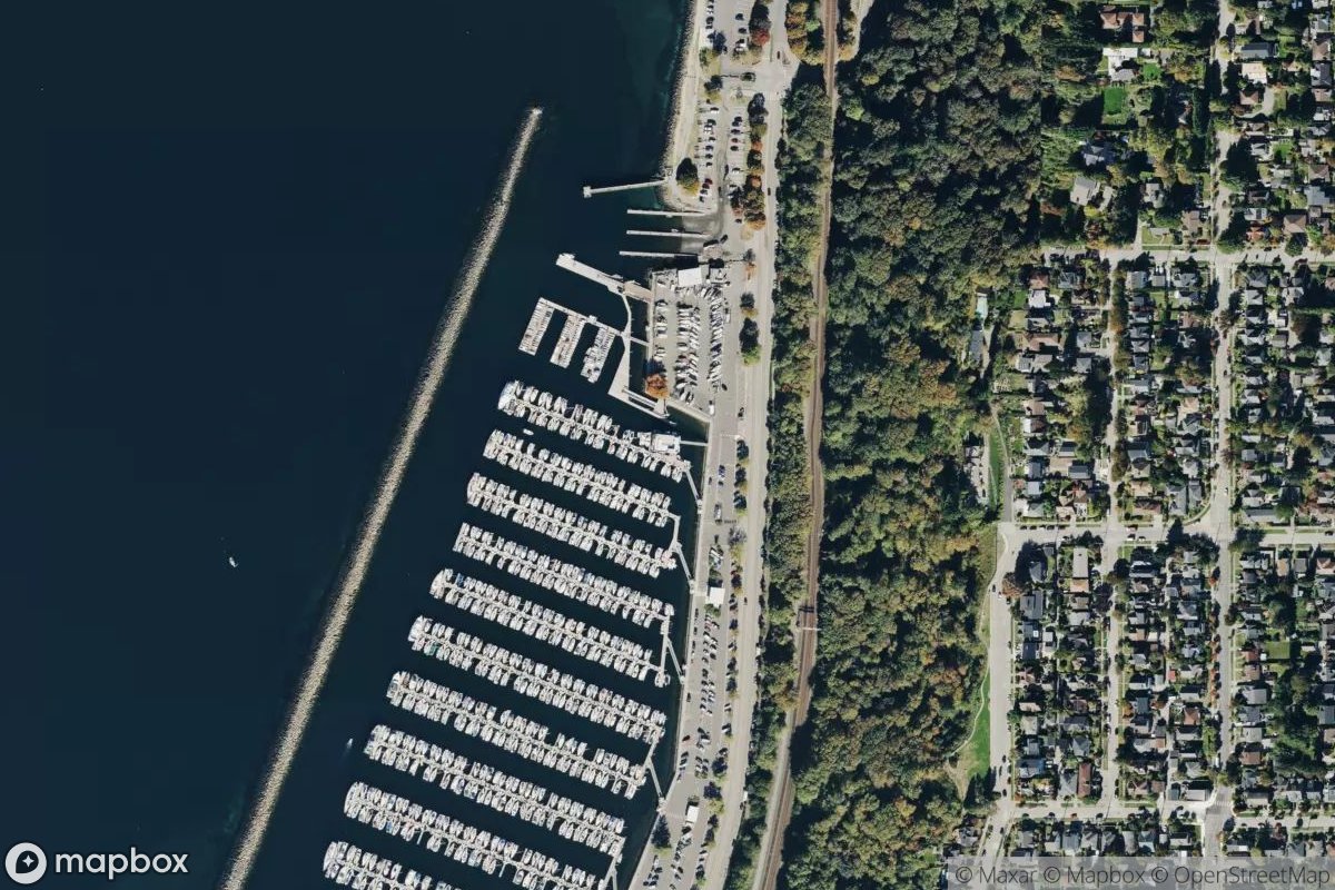 Satellite view of Corinthian Yacht Club