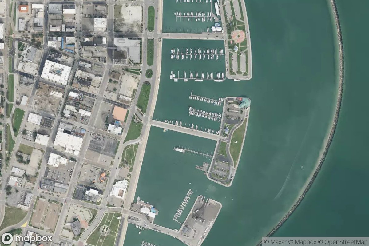 Satellite view of Corpus Christi Marina