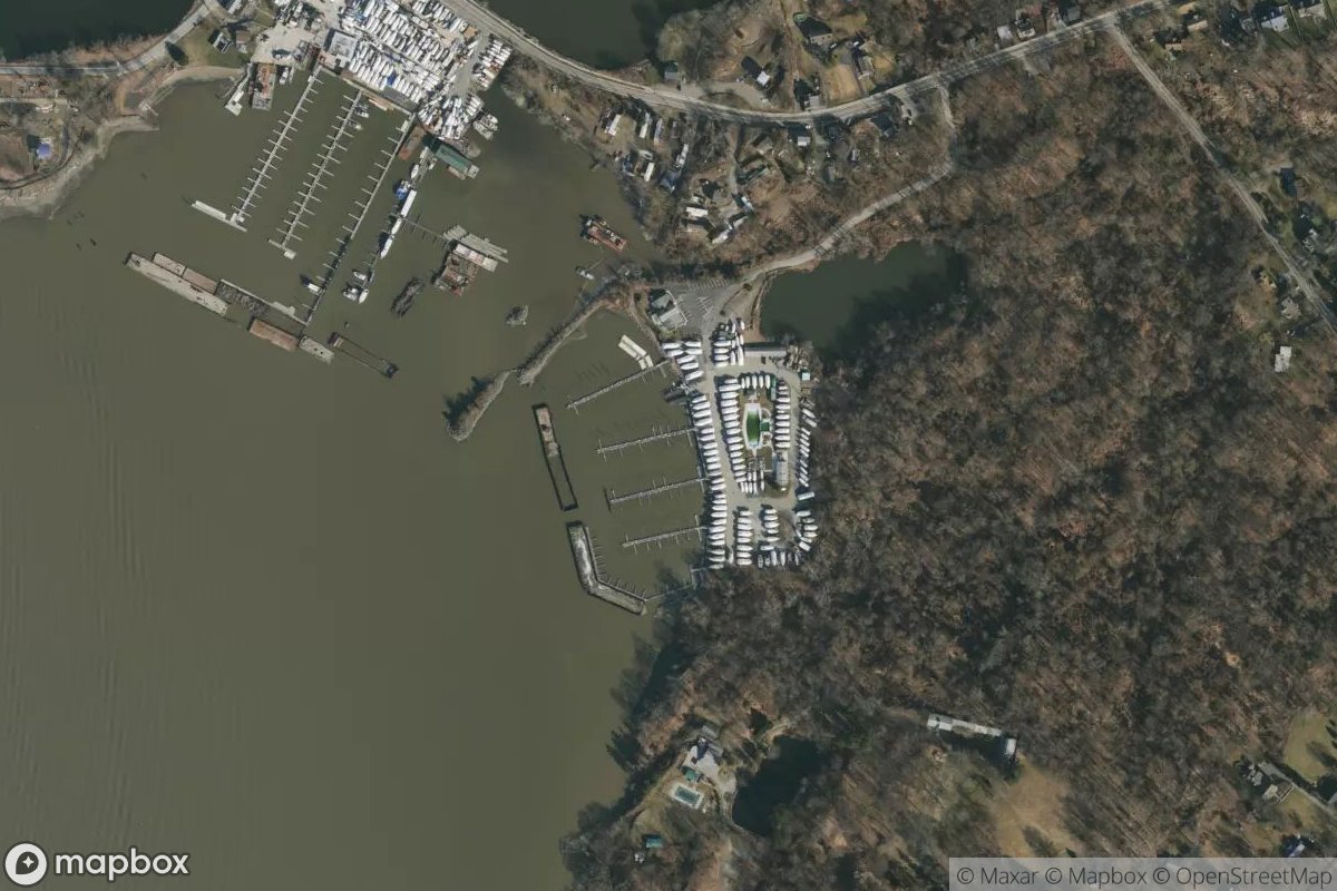 Satellite view of Cortlandt Yacht Club