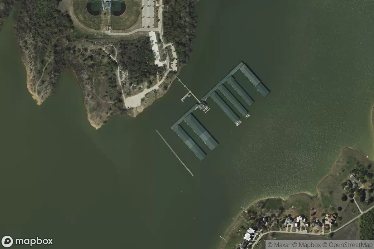 Satellite view of Cottonwood Cove Marina