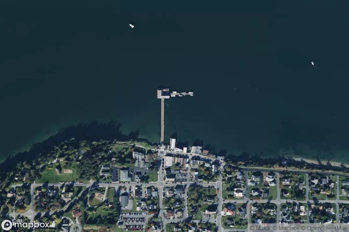Satellite view of Coupeville Wharf